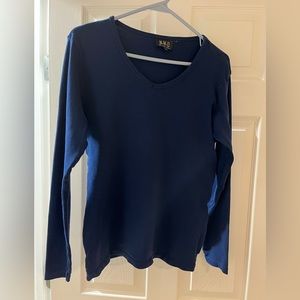 ***😀3 foe $35./Navy blue New Woman Design (N.W.D) long sleeve shirt.